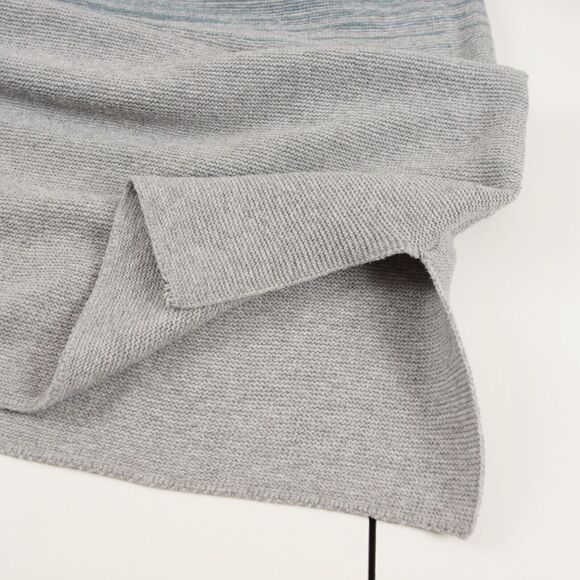 J Jill Ombre Green Gray Knit Sweater Tunic Cotton Blend Womens Sz L Tall - Picture 4 of 10